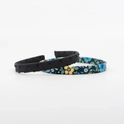 Pack diademas planas floral y negro