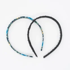 Pack diademas planas floral y negro