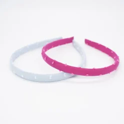 Pack diademas plumeti fucsia