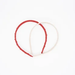 Pack diademas plumeti rojo