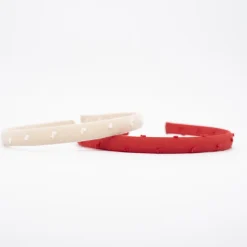 Pack diademas plumeti rojo
