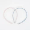 Pack diademas vichy bordado pastel