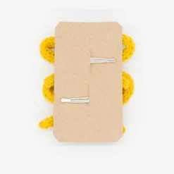 Pack lazo cordón crochet amarillo ocre