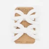 Pack lazo cordón crochet blanco