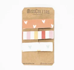 Pack 3 pinzas combinadas corazones