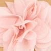 Pinza flor rosa tul