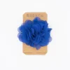 Pinza flor tul azulón