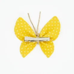 Pinza mariposa amarillo topos