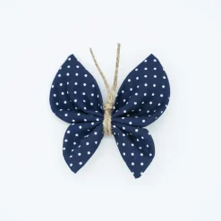 Pinza mariposa azul marino topos
