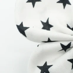 Pinza mariposa blanca estrellas