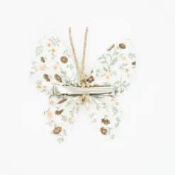 Pinza mariposa flores marrón