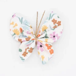 Pinza mariposa flores multicolor