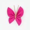 Pinza mariposa fucsia lisa