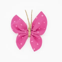 Pinza mariposa fucsia plumeti rosa