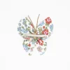 Pinza mariposa gasa flores