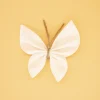 Pinza mariposa lino marfil