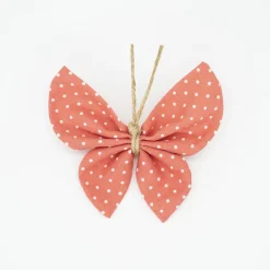 Pinza mariposa naranja coral topos