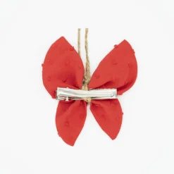 Pinza mariposa rojo plumeti
