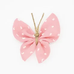 Pinza mariposa rosa plumeti