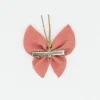 Pinza mariposa rosa rústico
