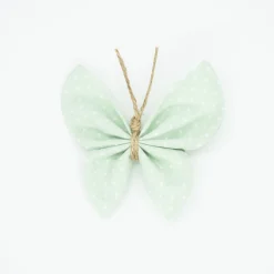 Pinza mariposa verde mint topos