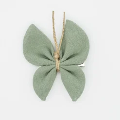 Pinza mariposa verde rústico
