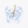 Pinza mariposa vichy azul celeste