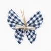Pinza mariposa vichy azul marino
