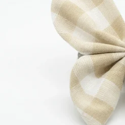 Pinza mariposa vichy beige