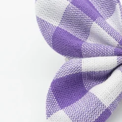 Pinza mariposa vichy morado