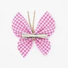 Pinza mariposa vichy pequeño fucsia